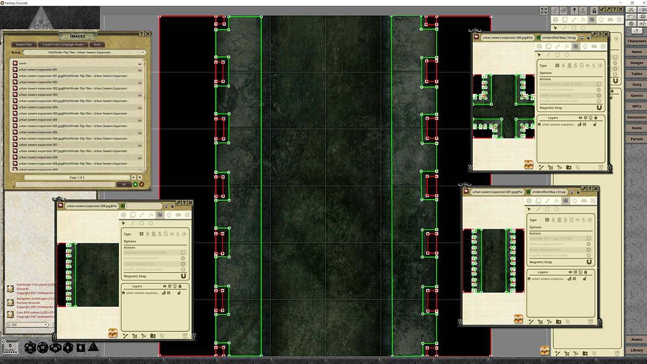 Fantasy Grounds - Pathfinder RPG - Flip-Tiles - Urban Sewers Expansionのスクリーンショット 1