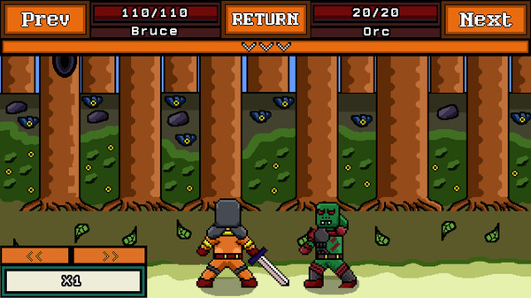 Screenshot of Naxos gameplay showing in-action mechanics