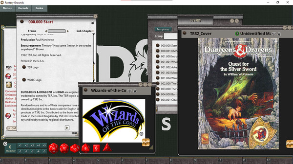 Fantasy Grounds - D&D Classics: TRS2 Quest for the Silver Sword (Basic)