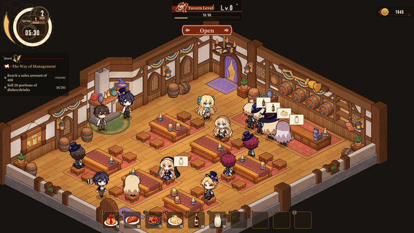 Screenshot of 魔女旅店 Witches Tavern gameplay showing in-action mechanics
