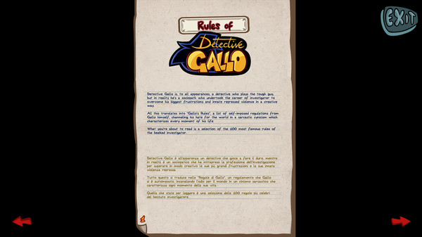 Detective Gallo - Rules