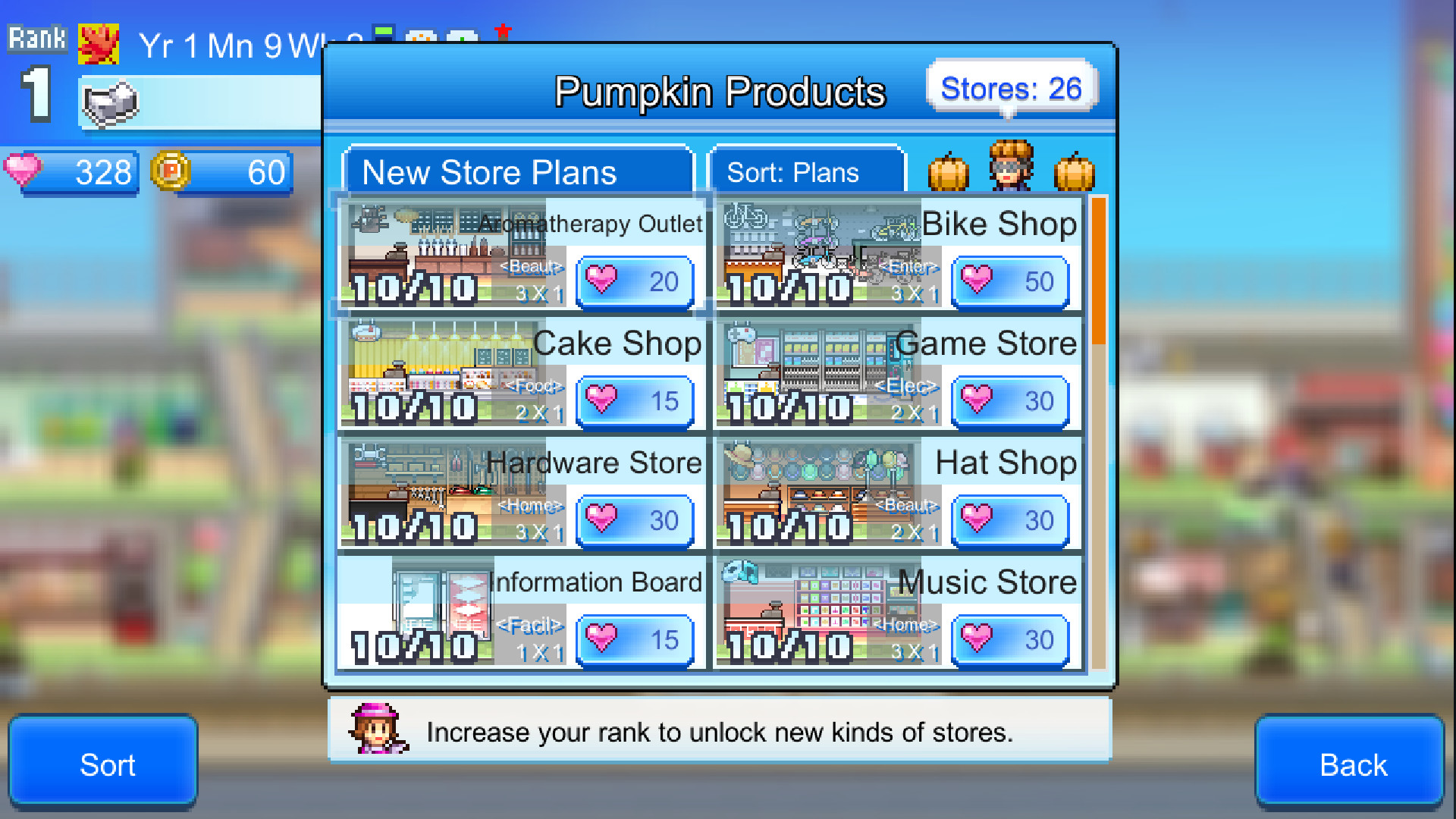 #3. Mega Mall Story 2 (Steam) Podle: Kairosoft Co.,Ltd