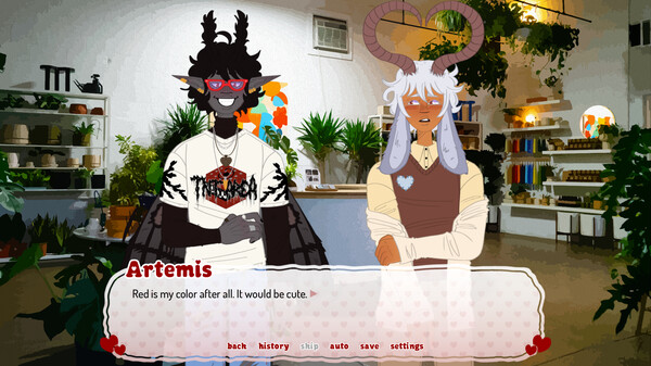 Screenshot z Cryptid Coffeehouse