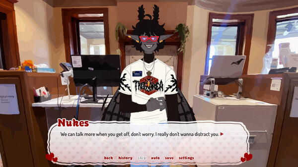 Screenshot z Cryptid Coffeehouse