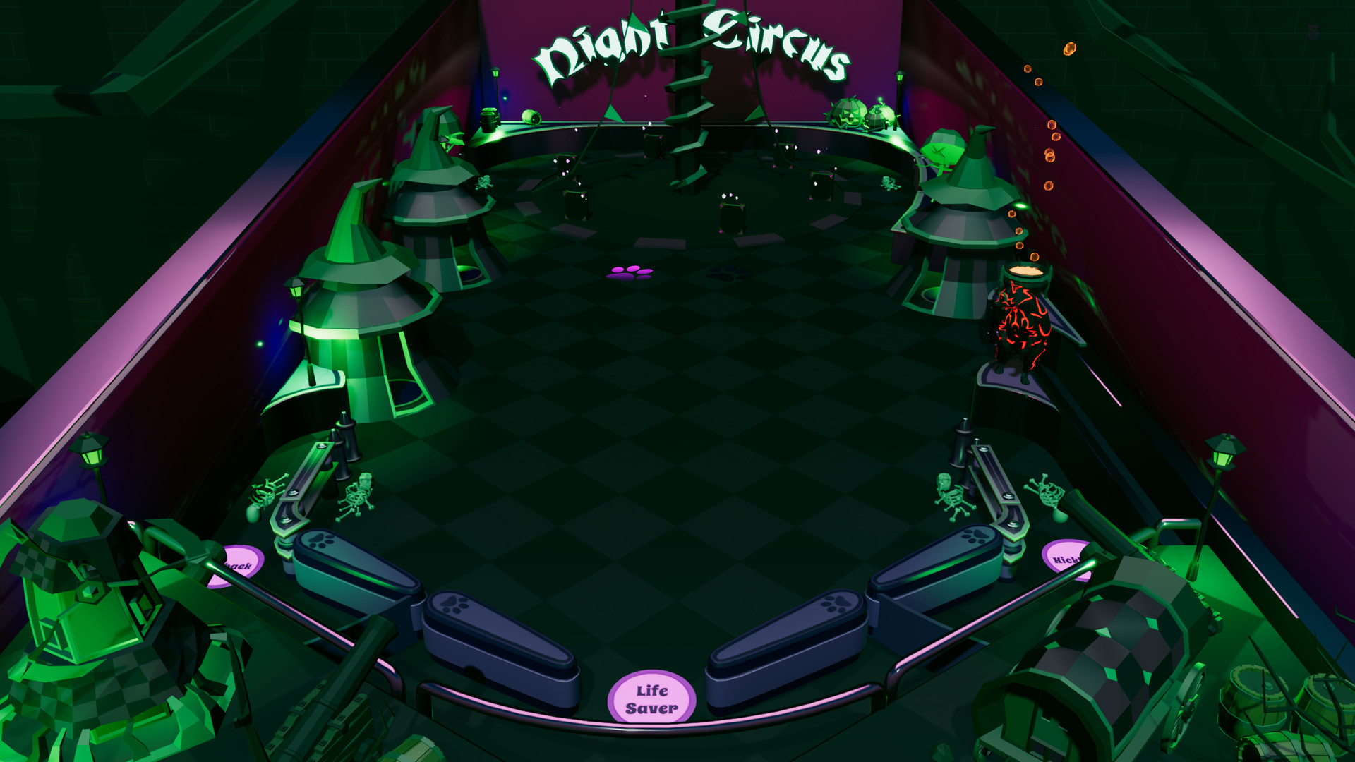 Roxy Raccoon's Pinball Panic - Ghoulish Games Featured Screenshot #1