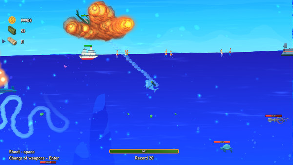 Screenshot z Crazy shark