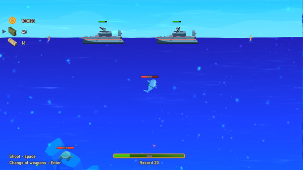 Screenshot z Crazy shark