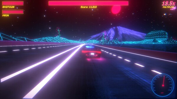 Screenshot z Synthwave FURY