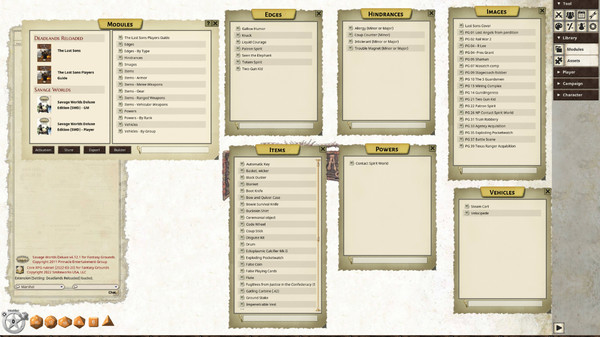 Fantasy Grounds - Deadlands Reloaded: The Last Sons