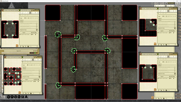 Fantasy Grounds - Pathfinder RPG - Flip-Tiles - Dungeon Mazes Expansion