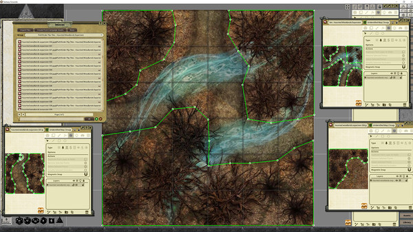 Fantasy Grounds - Pathfinder RPG - Flip-Tiles - Haunted Woodlands Expansion