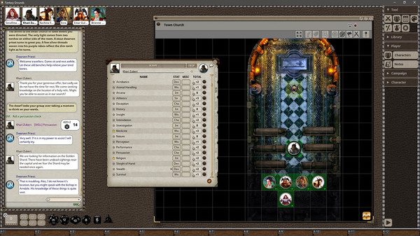 Fantasy Grounds - Black Scrolls Cathedral (Map Tiles Pack)