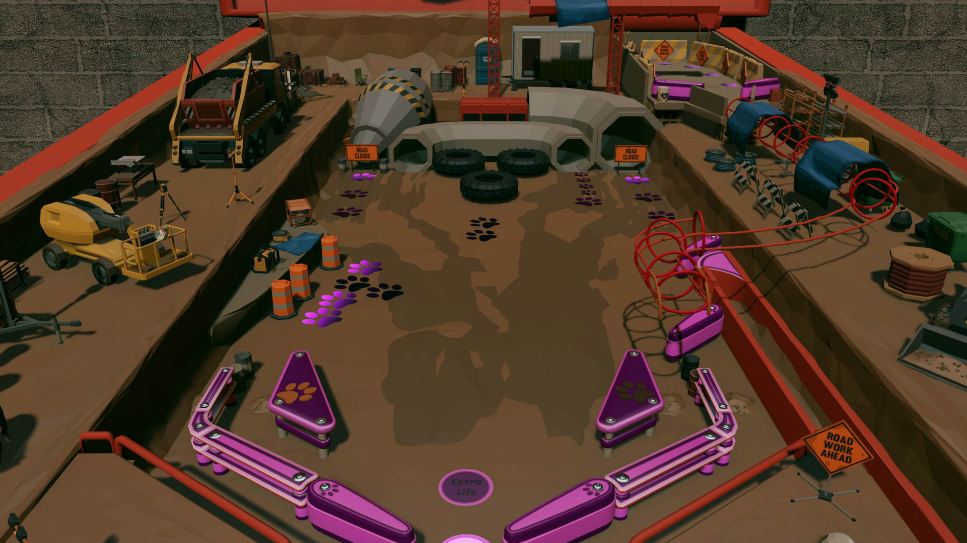 Roxy Raccoon's Pinball Panic - Construction Chaos Featured Screenshot #1