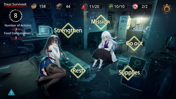 Screenshot of Fatal Countdown - immoral List of Desires gameplay showing in-action mechanics