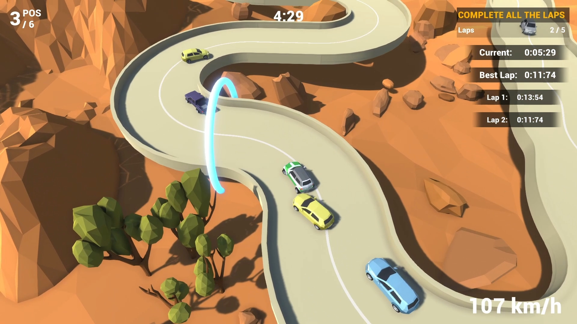 #7. Tiny Arcade Racers (Steam) Podle: Dnasok Games