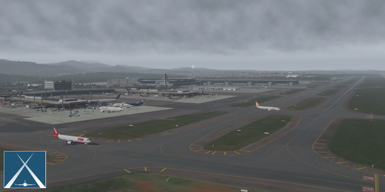 X-Plane 11 - Add-on: Globall Art - SBGR - São Paulo - Guarulhos International Airport Featured Screenshot #1