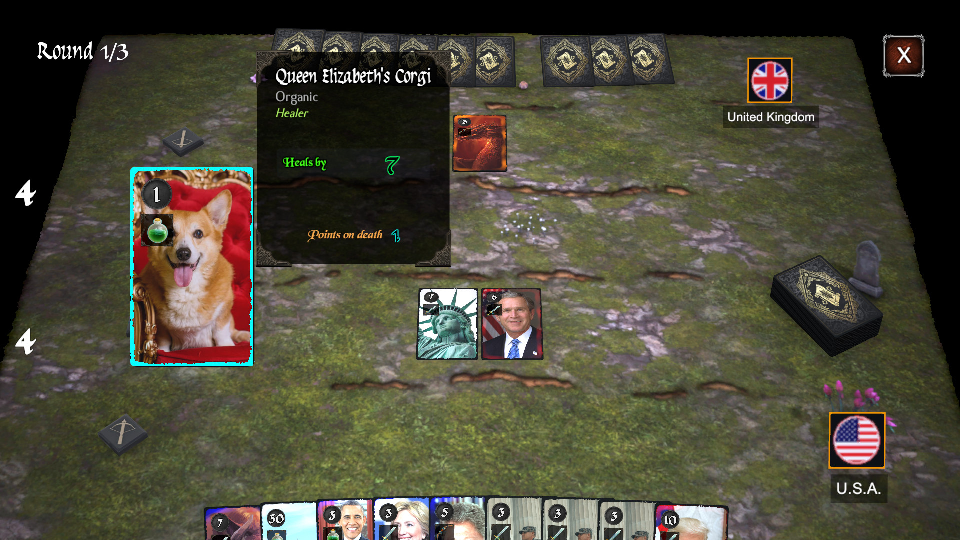 screenshot of World War 3: Card Battler 9