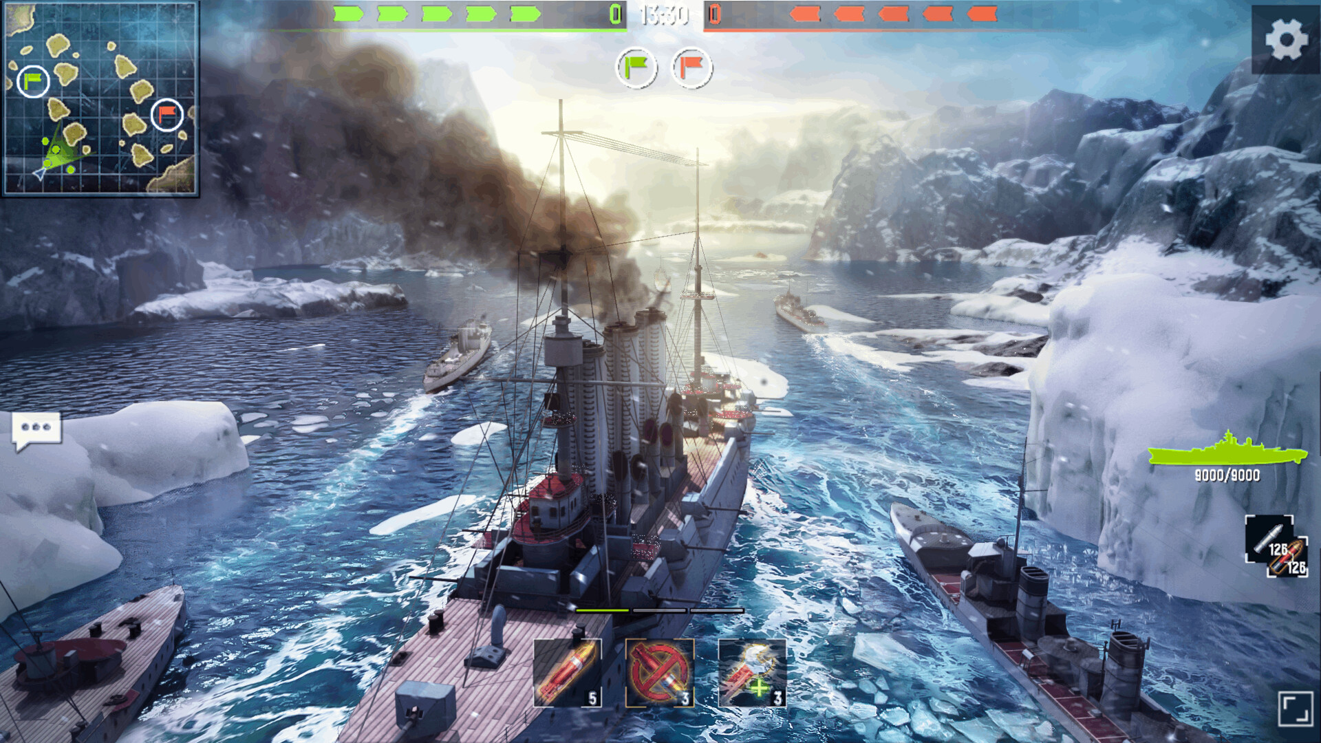 screenshot of 戦艦戦争ゲーム : Navy War 1