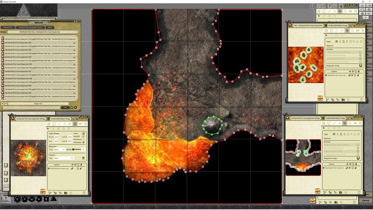 Fantasy Grounds - Pathfinder RPG - Flip-Tiles - Darklands Fire Caves Expansionのスクリーンショット 1