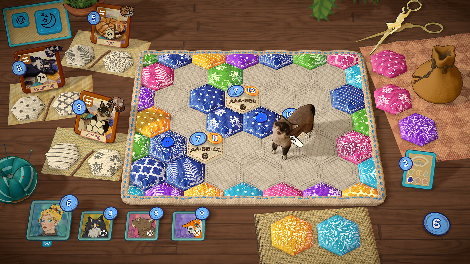 screenshot of Quilts and Cats of Calico (キャリコ ～陽だまりネコとパッチワーク～) 3