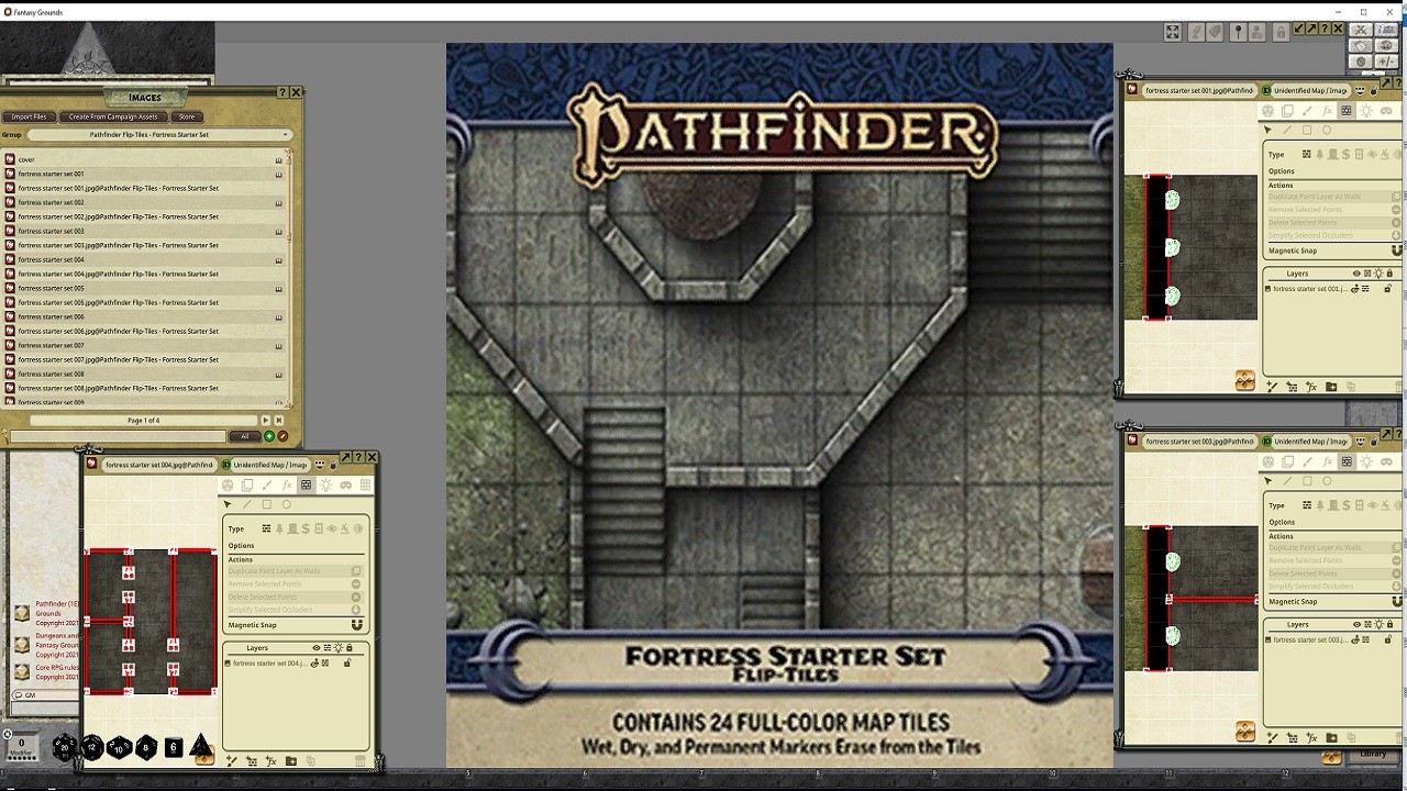 Fantasy Grounds - Pathfinder RPG - Flip-Tiles - Fortress Starter Setのスクリーンショット 1