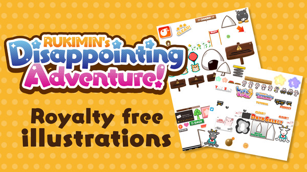 Screenshot z RUKIMIN's Disappointing Adventure! - Royalty free illustrations