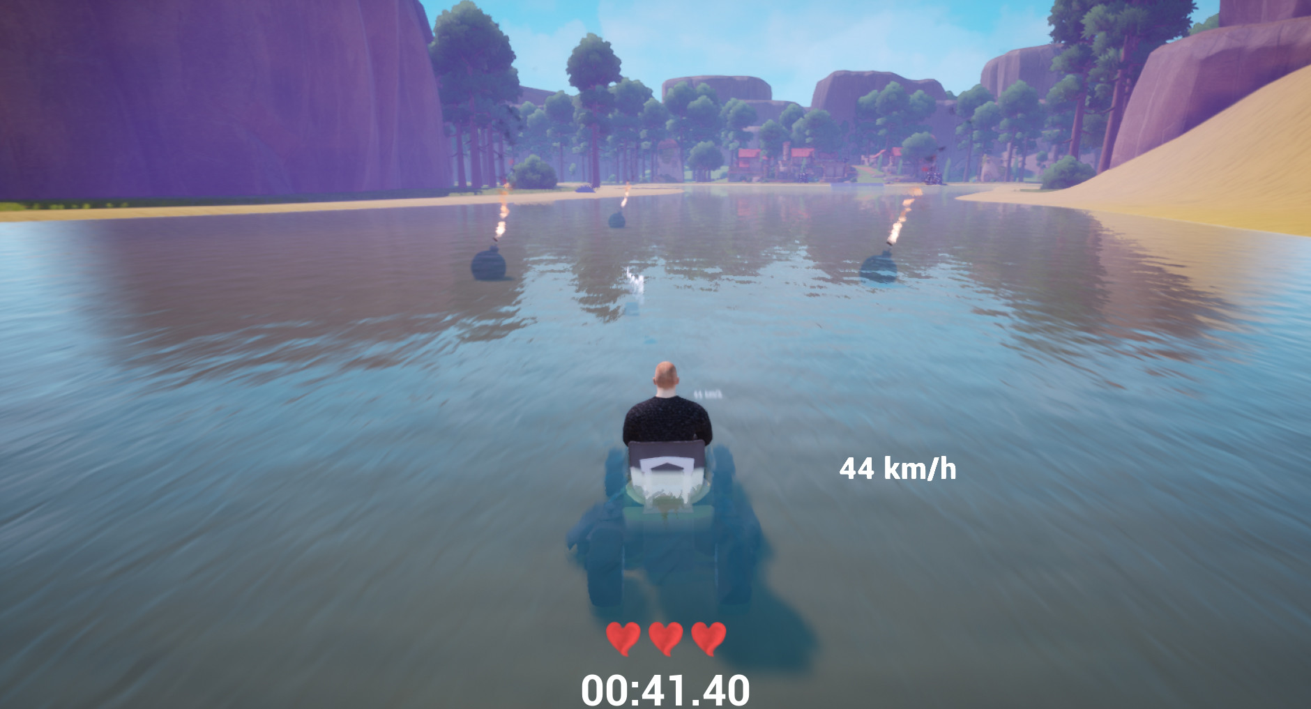 Lawnmower game: Mortal Race screenshot #2