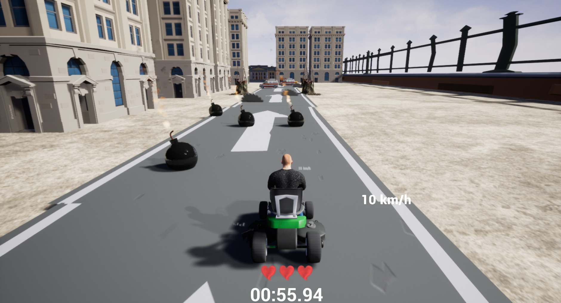 Lawnmower game: Mortal Race screenshot screenshot 6