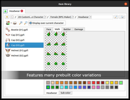 Screenshot z Game Character Hub PE: 2D Customizable Character - Female Screenshot z Game Character Hub PE: 2D Customizable Character - Female