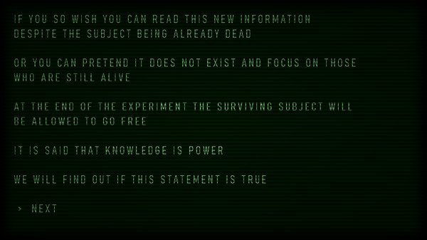 Screenshot z Second Thoughts