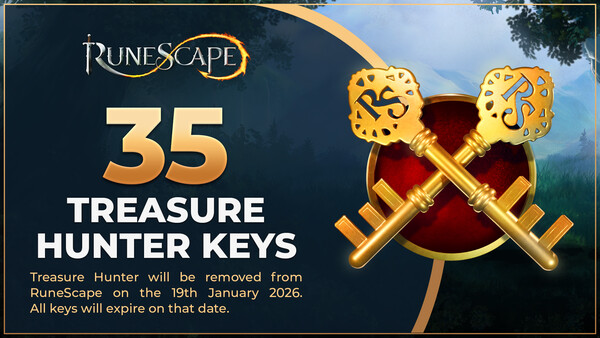 RuneScape: 35 Treasure Hunter Keys