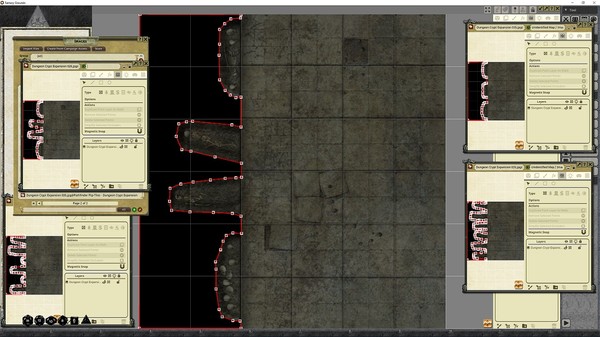 Fantasy Grounds - Pathfinder RPG - Flip-Tiles - Dungeon Crypts Expansion