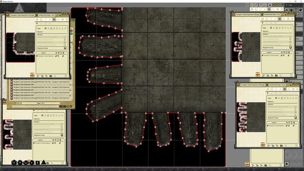 Fantasy Grounds - Pathfinder RPG - Flip-Tiles - Dungeon Crypts Expansion