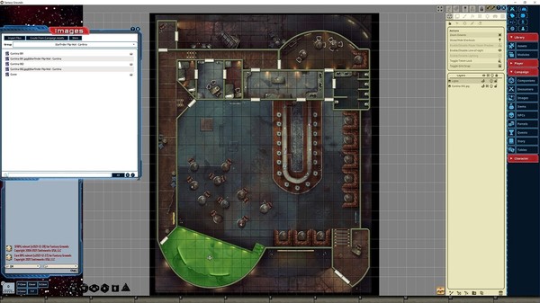 Fantasy Grounds - Starfinder RPG - Flip-Mat - Cantina