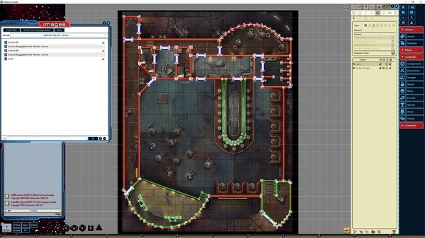 Fantasy Grounds - Starfinder RPG - Flip-Mat - Cantina