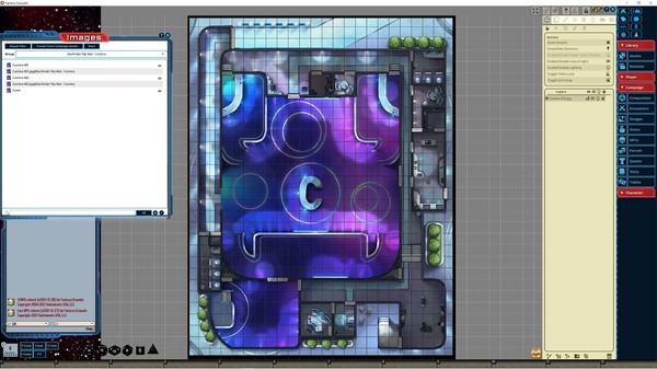 Fantasy Grounds - Starfinder RPG - Flip-Mat - Cantina