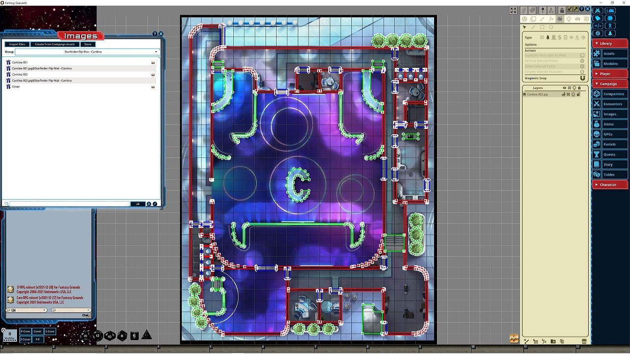 Fantasy Grounds - Starfinder RPG - Flip-Mat - Cantinaのスクリーンショット 1