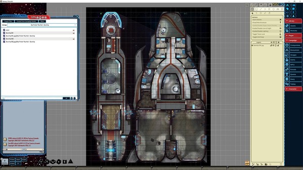 Fantasy Grounds - Starfinder RPG - Flip-Mat Starship
