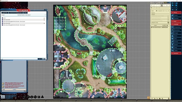 Fantasy Grounds - Starfinder RPG - Flip-Mat - Urban Sprawl