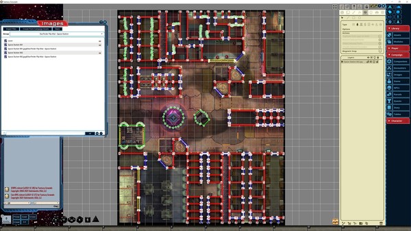 Fantasy Grounds - Starfinder RPG - Flip-Mat - Space Station