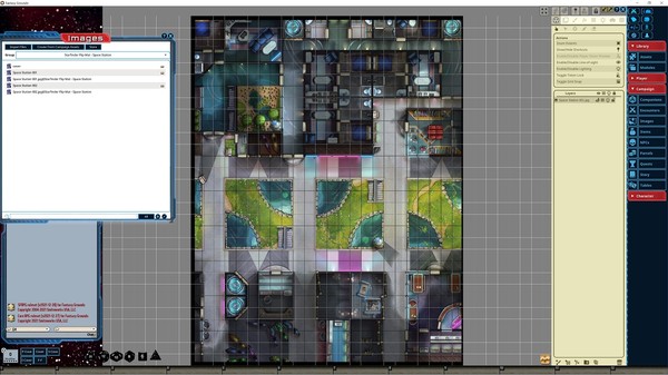 Fantasy Grounds - Starfinder RPG - Flip-Mat - Space Station