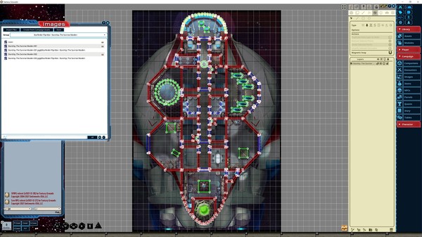 Fantasy Grounds - Starfinder RPG - Flip-Mat - Starship, The Sunrise Maiden