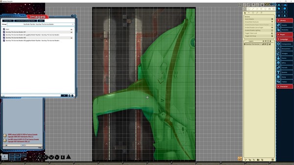 Fantasy Grounds - Starfinder RPG - Flip-Mat - Starship, The Sunrise Maiden