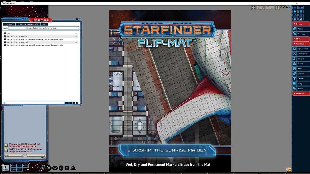 Fantasy Grounds - Starfinder RPG - Flip-Mat - Starship, The Sunrise Maidenのスクリーンショット 1