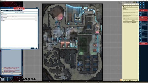 Fantasy Grounds - Starfinder RPG - Flip-Mat - Asteroid