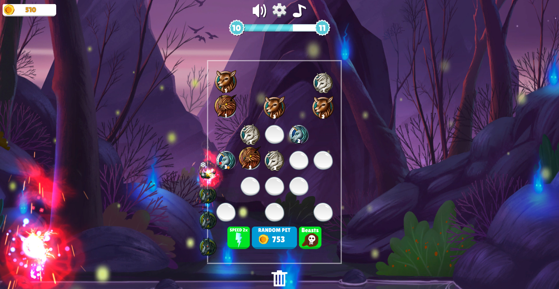 Merge Beasts - Defense Game screenshot 1