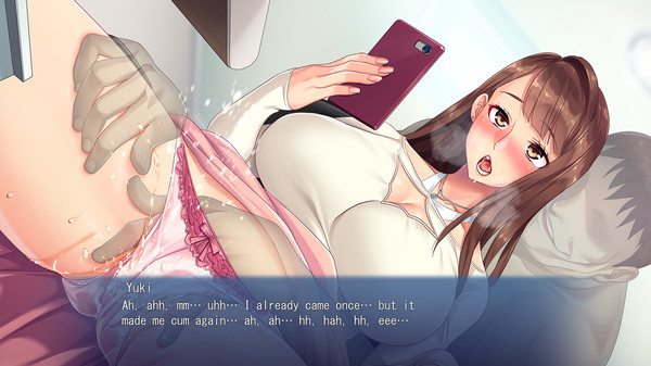 Screenshot z The Invisible Man's Stealth NTR: Convincing and Inseminating the New Announcer with an Invisible Boner