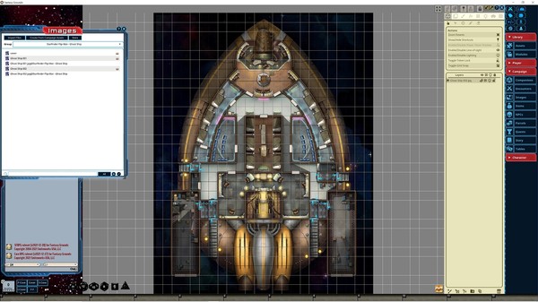 Fantasy Grounds - Starfinder RPG - Flipmat - Ghost Ship