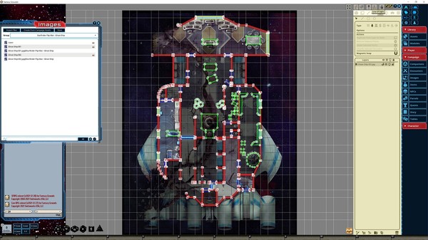 Fantasy Grounds - Starfinder RPG - Flipmat - Ghost Ship