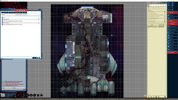 Fantasy Grounds - Starfinder RPG - Flipmat - Ghost Ship